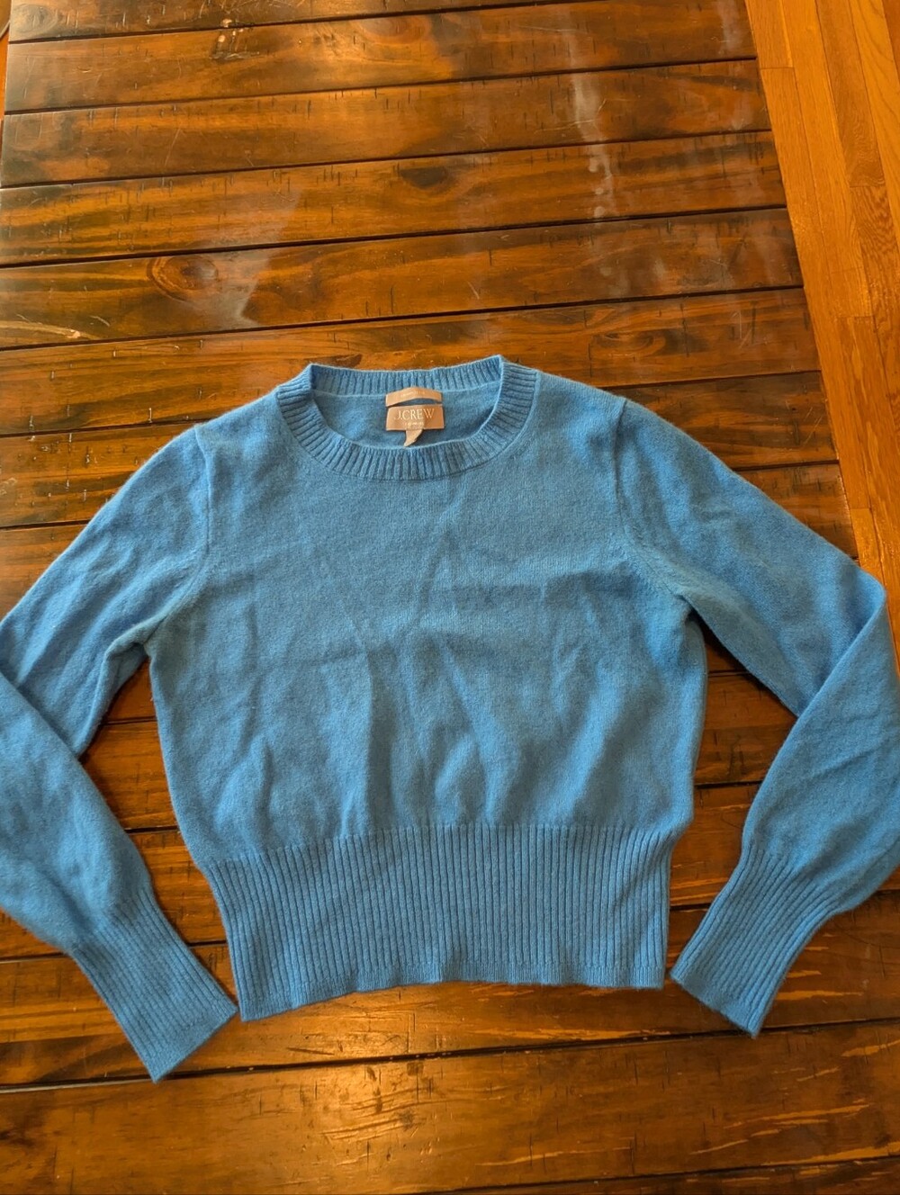 J. Crew "Shrunken" Cashmere Cropped Sweater